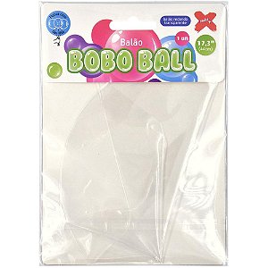 Balão Bubble Transparente Bobo Ball 44cm Un 8574 Make+