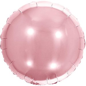 Balão Metalizado Decorado Redondo Rose 45cm Pct.C/06 8560 Make+