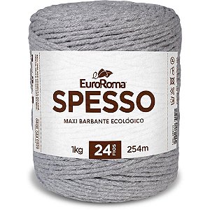 Barbante Colorido Spesso 4/24 1kg Cinza Un 1400.270 Euroroma