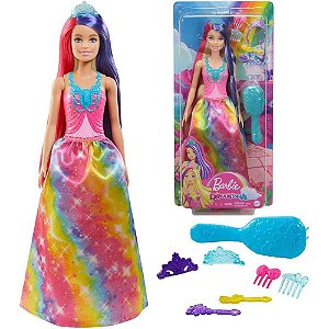 Barbie Fantasy Penteados Fantásticos Princesa Un Gtf38 Mattel