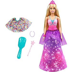 Barbie Fantasy Transformação Princesa-Sereia Un Gtf92 Mattel