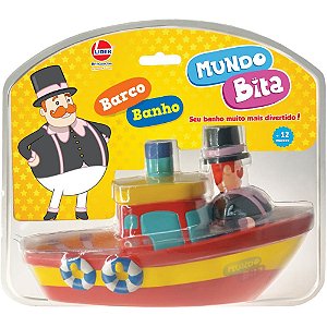 Boneco E Personagem Mundo Bita Barco Vinil 22cm Un 247 Lider