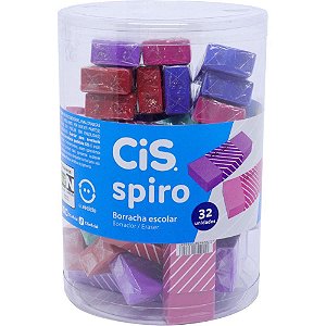 Borracha Decorada Cis Spiro Retangular Cores Pote-32 52.0622 Sertic