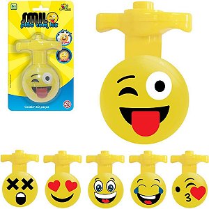 Brinquedo Diverso Pião C/Luz Smile 6cm Un 842284 Art Brink