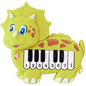 Brinquedo Para Bebê Piano Baby Dinossauro Vd/Am (S Un 830537 Art Brink