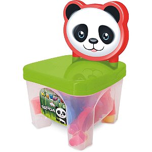 Brinquedo Para Montar Kidverte Panda C/28 Blocos Kit 617-Kpb Big Star