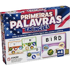 Brinquedo Pedagógico Primeiras Palavras Em inglês Un 4032 Grow