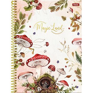 Caderno 10x1 Capa Dura Magic Land 160fls. Pct.C/04 6143 Foroni