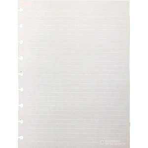 Caderno Inteligente Refil Médio Pauta Branca 90g. 50fls. Un Cirm3020 Caderno Inteligente