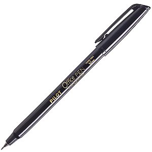 Caneta Hidrográfica Office Pen 1.0 Preta Blister 1481004sm024pr Pilot