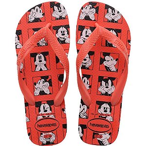 Chinelo Havaianas Infantil Top Disney 25/6 Vermelho Crush Par 5778 Havaianas