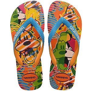 Chinelo Havaianas Licenciado Disney Stylish 35/6 Laranja Par 6362 Havaianas