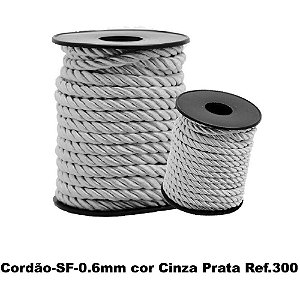 Cordão São Francisco Cinza 300 C/10m. 4mm Rolo Cordao-300 Nybc