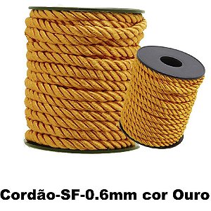 Cordão São Francisco Ouro C/10m. 4mm Rolo  Nybc