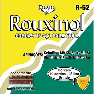 Encordoamento P/Viola Brasil.10corda Tr.C/Bo Un R52 Rouxinol