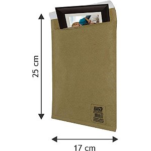 Envelope Bolha Postbolha Papel Kraft N5 17x25 Pct.C/05 2164 Radex