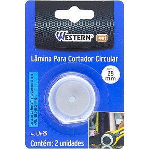 Estilete Especial Lamina Cortador Circular 28mm Bl.c/2 La-29 Western