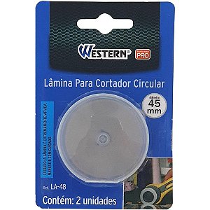 Estilete Especial Lamina Cortador Circular 45mm Bl.c/2 La-48 Western