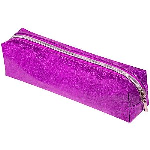 Estojo Tecido Glitter Pq 1ziper Roxo Un Et0503 Brw