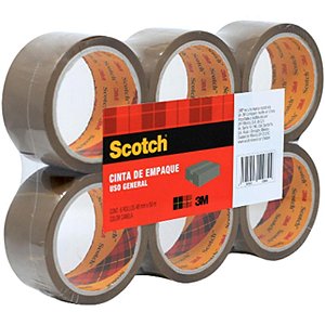 Fita Para Empacotamento Scotch 301c Marrom 48mmx150m Pct.C/06 Hb004692354 3m