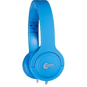 Fone De Ouvido Com Microfone Headset Sugar Cabo 1,2m Azul Un 48.5975 Newex