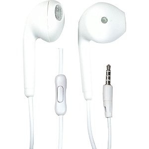 Fone De Ouvido P2 Estéreo C/Atendimento Branco Un Xc-F-15 Flex