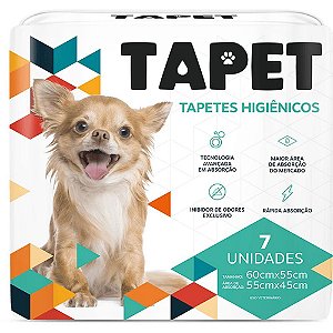 Higiene Para Pet Tapete 60x55 Tapet C/ 07 Un 200 Tapet
