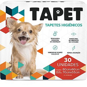 Higiene Para Pet Tapete 80x60 Tapet C/ 30 Un 203 Tapet