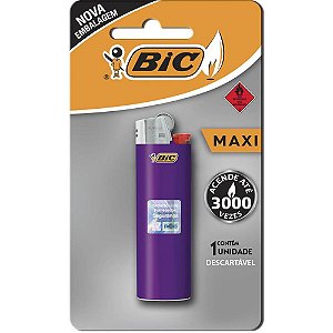 Isqueiro Descartável Bic Maxi A Gas Cx.C/50blisters Caixa 846004 Bic