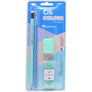 Kit Escolar Cis Colors 4pcs Verde Kit 46.3731 Sertic