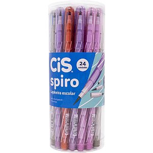 Lapiseira 2.0mm Cis Spiro Cores Pote-24 52.0628 Sertic
