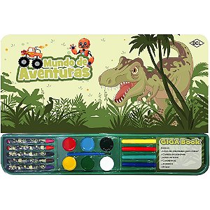 Livro Infantil Colorir Dinossauros Giga Book 46pgs Un I8017 Dcl