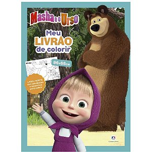 Livro Infantil Colorir Masha E O Urso Livro Tapete Un 5868 Ciranda