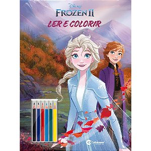 Livro Infantil Colorir Pop Frozen Ler E Colorir 16p Un 020650206 Culturama