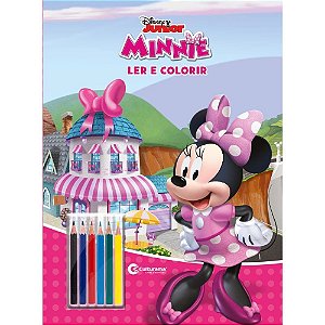 Livro Infantil Colorir Pop Minnie Ler E Colorir 16p Un 020650203 Culturama