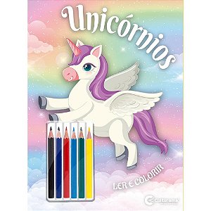 Livro Infantil Colorir Pop Unicórnio Ler E Colorir 16 Un 020650101 Culturama