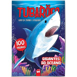 Livro Infantil Colorir Tubarão 100pgs. Un  Vale Das Letras