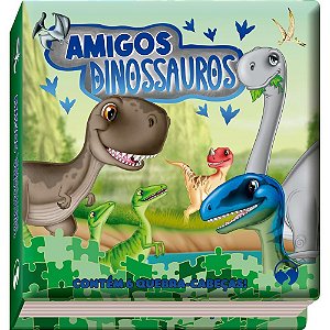 Livro Quebra-cabeça Amigos Dinossauros 12pgs Un 9304 Vale Das Letras