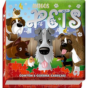 Livro Quebra-cabeça Amigos Pets 12pgs Un 9306 Vale Das Letras