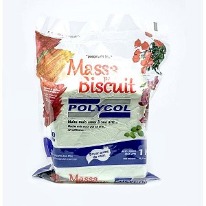 Massa De Porcelana Fria Biscuit 1kg Natural Un Msn1c-100 Polycol