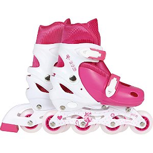 Patins Roller Rosa Tam.M 34/37 Un 40600123 Mor