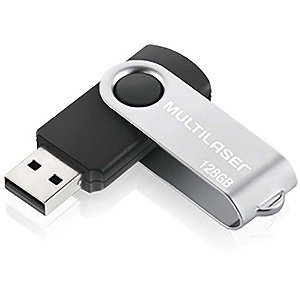 Pen Drive Usb Twist 128gb Preto Un Pd591 Multilaser