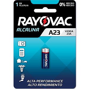 Pilha Alcalina Bateria A23 12v 10cartelasx1un Caixa V23ga-1 Rayovac