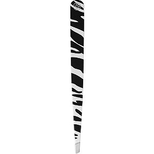 Pinça Depilatória Étnica Inox Pt.Diagonal Zebra Un Bc-399 Mundial
