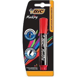 Pincel Marcador Permanente Marcador Recarregável Vermelha Bl.c/01 904214 Bic