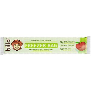 Plástico Para Alimentos Freezer Bag 2kg 20x33cm. Pct.C/50 13725 Billa