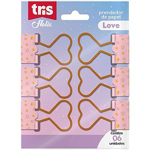 Prendedor De Papel Tris Love Bl.c/06 612485 Summit