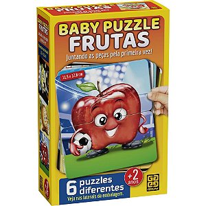 Quebra-cabeça Cartonado Baby Puzzle Frutas 2 Pecas Un 4033 Grow