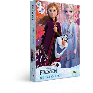 Quebra-cabeça Cartonado Frozen 100pcs Un 2867 Toyster