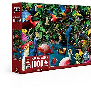 Quebra-cabeça Cartonado Pássaros 1000pcs Un 2820 Toyster